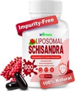 800MG Schisandra orgaaniline ekstrakt, Schisandra Supplement, Schisandra Berry Softgels for Energy Support, Maksa Tervis, Antioksüdant kaitse ja seedetrakti heaolu - 60 Softgels, valmistatud USA