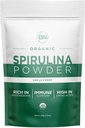Spirulina pulber Orgaaniline 225g - 64 Servings 3.5g Serving Suurus - USDA sertifitseeritud - TOORAINE Tihe üle 70% Valgu Serving - Puhas allikas Vegan Valk - Superfood