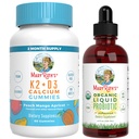 MaryRuthi vitamiin K2+D3 Gummies (Peach Mango & Apricot) & USDA orgaaniline probiootikumide tilgad | Clean Label Project Verified® | Vitamiinid ühiseks toetuseks ja üldine tervis | Vegan, mitte-GMO, gluteenivaba