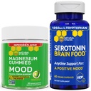 LOODUSLIKUD STAKENDID Mood Magneesiumtsitraatkummid + serotoniini aju toidukomplekt - positiivne meeleolu ja stressi tugi - 90 tükki