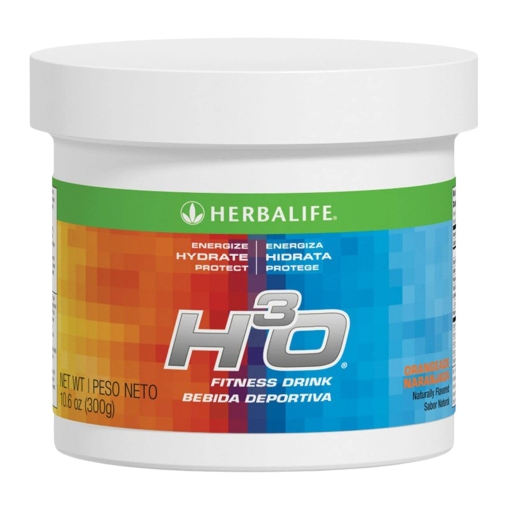 Herbalife H3O Fitness Drink: Orangeade Canister 10,6 Oz (300 g), Süsivesikud Segu vahetu energia, energilise, hüdraat, Kaitse, looduslikult maitsestatud