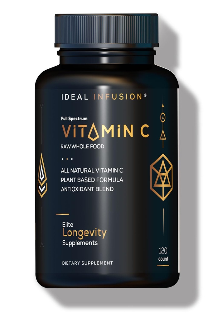 Ideaalne infusioon kogu toidu C-vitamiini kompleks: 675 mg orgaanilist C-vitamiini apelsinidest ja Acerola marjadest looduslike toidupõhiste bioflavanoididega (60 serveerimist) Taimne C-vitamiin, vegan, mitte-GMO