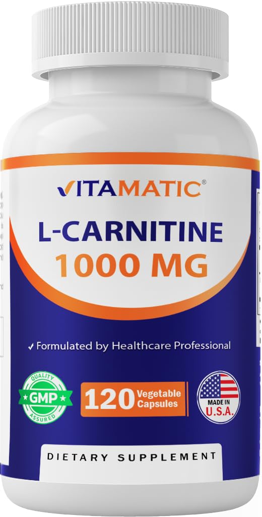 Vitamaatiline L-karnitiinfumaraat 1000 mg - 120 köögiviljakapslit (1 pudel)