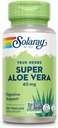 SOLARAY Super Aloe Vera Gel 8000mg | Looduslikult esinevad aminohapped, vitamiinid, mineraalid, ensüümid ja antioksüdandid tervisliku seedimise toetamiseks | 100 CT