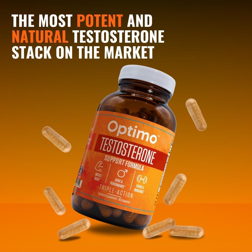 Optimo Turbo Boost Stacker - maksimeerida oma testosterooni Overdrive Testosteroon Support ja DHEA + Bioperine