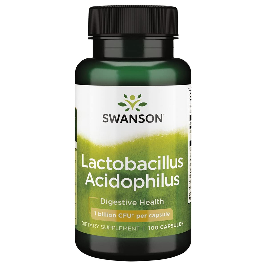 Swanson Lactobacillus Acidophilus 2 miljardit Cfu 100 kapslit