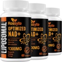 1300 MG Liposomal NAD+ Supplement | Kõrgeim imendumine | Purest NAD Supplemet to Boost NAD+ Efektiivselt | NAD+ suurendamine Vananemiskahjustus, rakuline energia, pikaealisus | 180 loend