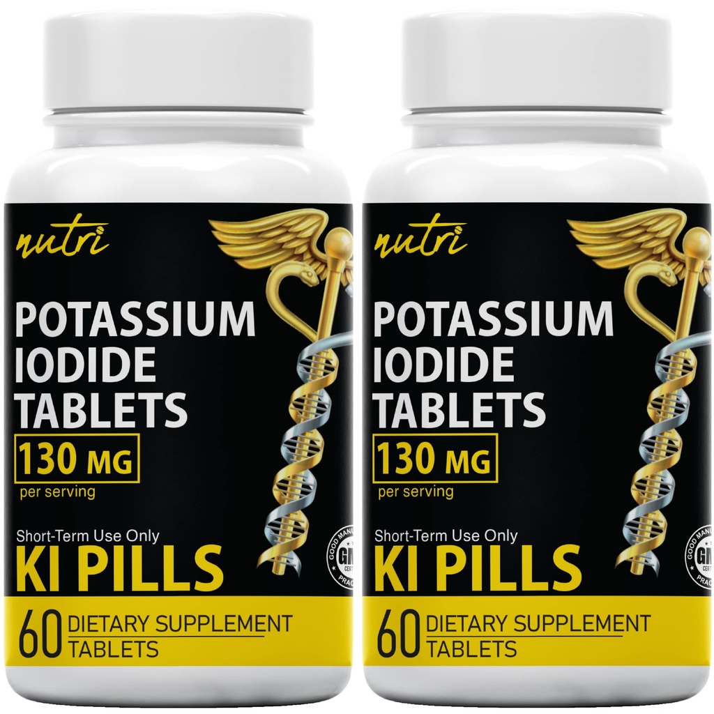Nature's Fusions Kaaliumjodiidi tabletid 130 mg ( 2 pakendis ) - ( 120 tabletti ) EXP 10/2032 - Ki Pills - Yoduro de potasio