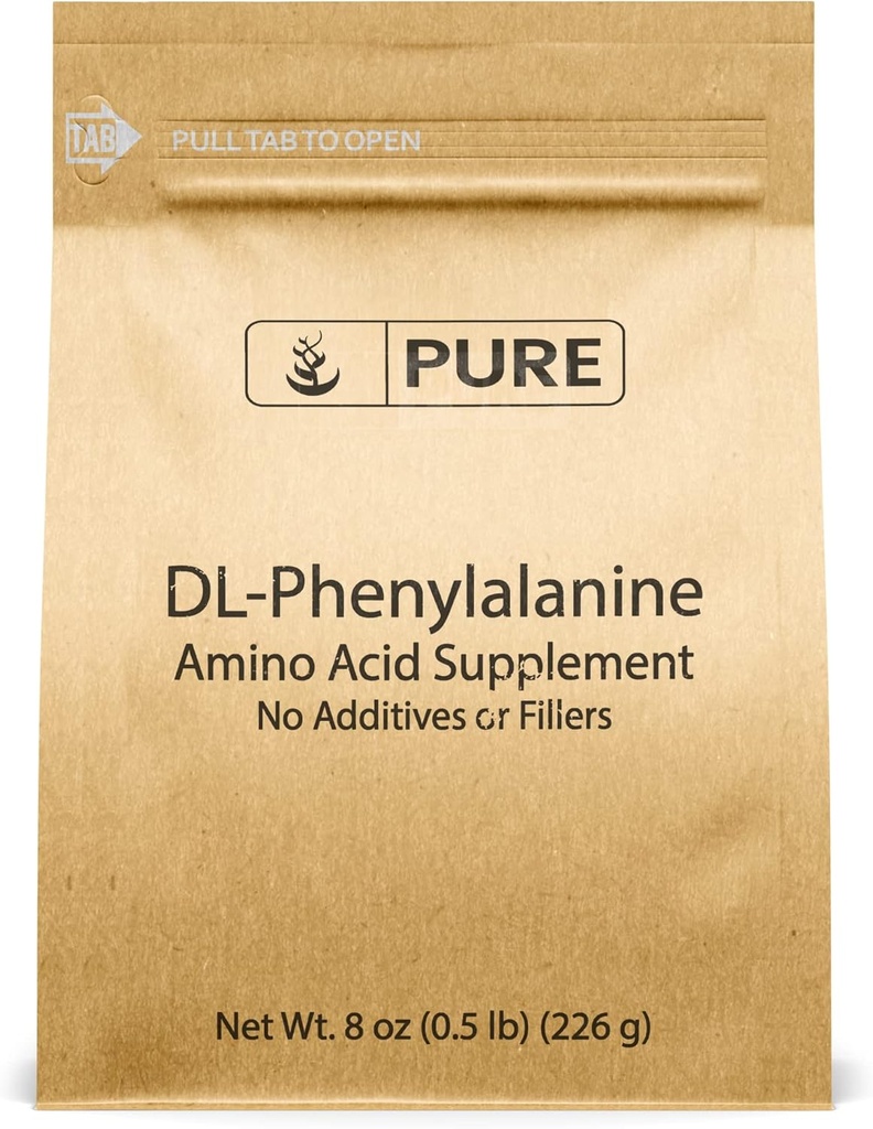 Puhas originaalkoostisosad DL-fenüülalaniini pulber (8 oz) Alati puhas, ei täiteaineid ega lisaaineid