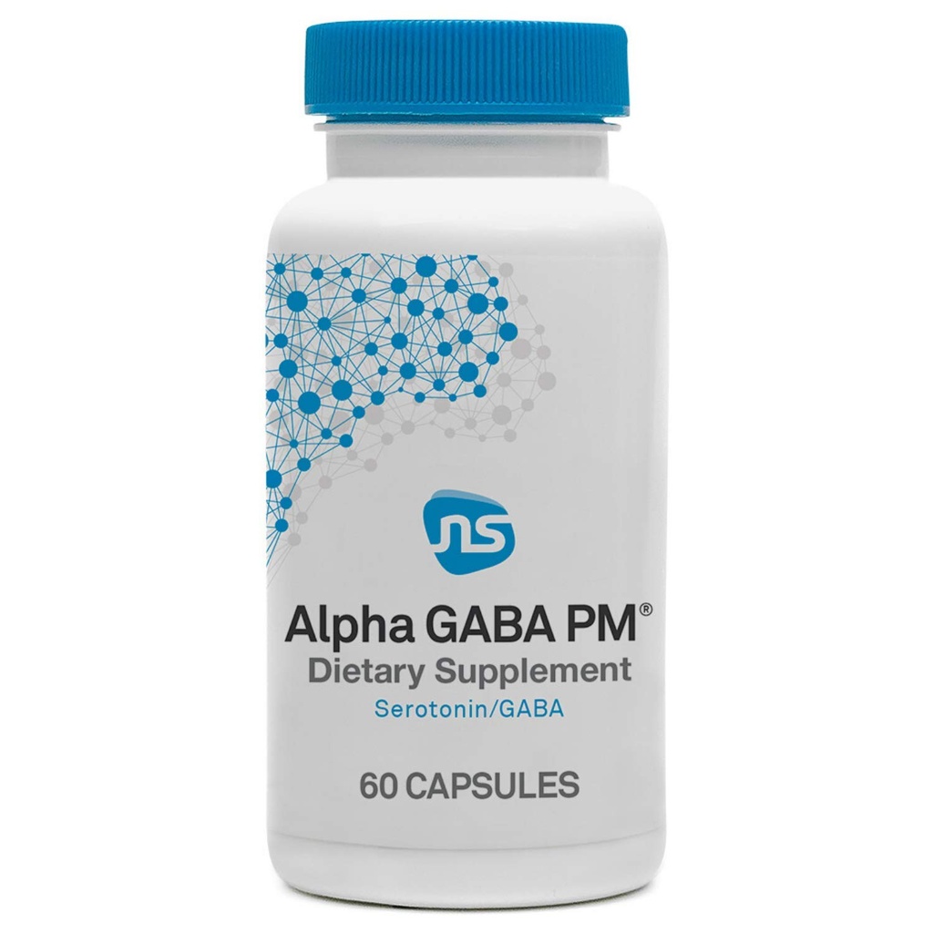 NeuroScience GABA PM Calm Sleep Aid täiskasvanutele - 400mg L Theanine Supplement 5 HTP aju tugi ja Magneesium Sleep - rahustada üliaktiivne meele ja võidusõidu mõtteid (60 kapslit)