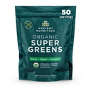 Ancient Nutrition Super Greens pulber, orgaaniline supertoidu pulber probiootikumidega, mis on valmistatud Spirulina, Chlorella, Matcha ja seedeensüümidega, 50 Servings, 14,1 oz