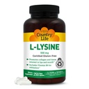 L-Lysine 500mg koos B-6-ga, toetab immuunsüsteemi tervist, soodustab kollageeni uuendamist huultes ja suus, 250 vegankapslit, sertifitseeritud gluteenivaba, sertifitseeritud vegan