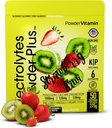 Elektrolüüdid Pulber Plus (50 Servings), 0 kalorit Keto, 0 Suhkur, Ei Maltodekstriini,1000mg Kaalium, 120mg Kaltsium, 120mg Magneesium, Hüdraadipulber (50 Servings, Maasikas Kiwi)
