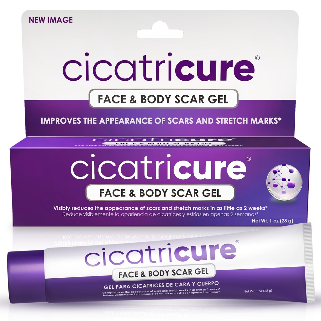 Cicatricure Advanced Scar Gel näole ja kehale - tõestatud tulemused 2 nädala jooksul, armi ravi kirurgiliste armide jaoks, venitamismärgid, põletuste ja vigastuste armid, akne armi ravi, 1 oz (28 g)