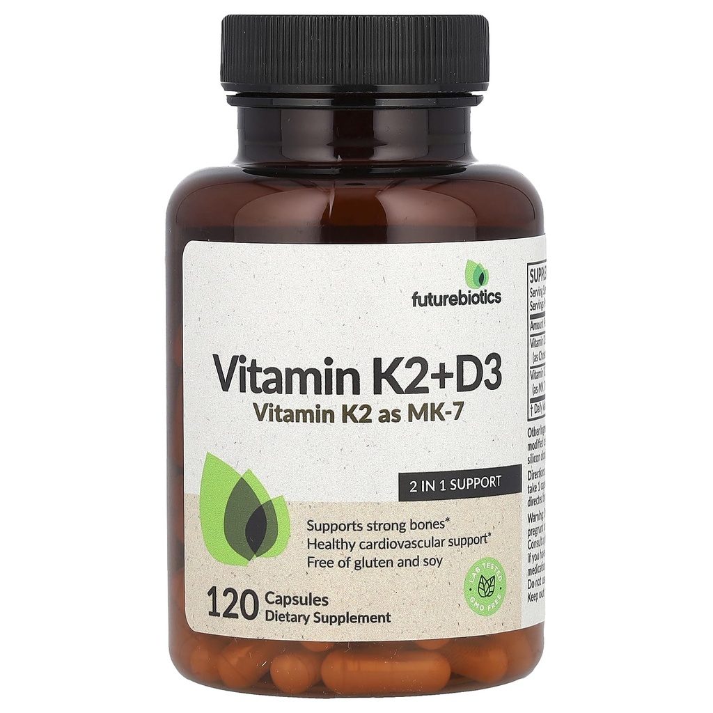 Futuuribiootikumid Vitamiin K2 + D3, 120 kapslit