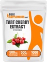 BulkSupplements.com Tart Cherry Extract Powder - Tart Cherry Supplement, Taimne täiendus - Antioksüdant Allikas, Gluteenivaba, 500mg per Serving, 500g (1,1 naela) (pakk 1)