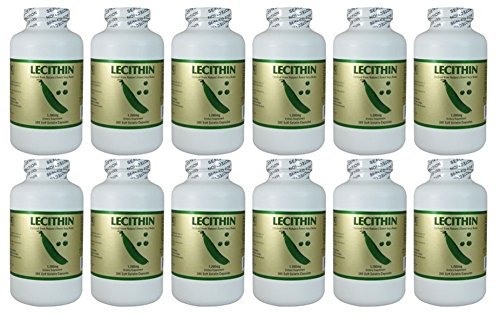 Letsitiin 1200mg, 300 Softgels (12 Pack)