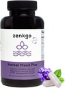 Zenkgo Ashwagandha, 5-HTP, lavendel, mukunja, L-trüptofaan - meeleolutoetuslisa, taimepõhine, taimse meeleolu pluss aitab rahuliku meele ja stressi leevendamisel, emotsionaalset häbistamist, positiivsust (60Ct / 30Day)