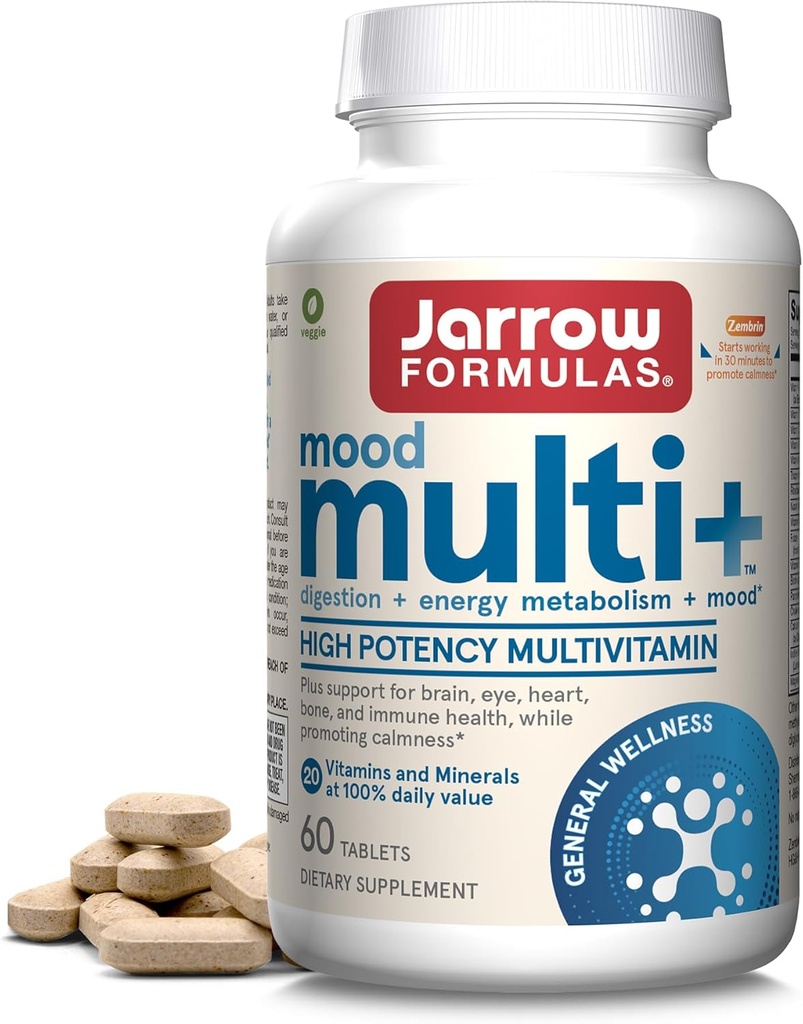 Kitsad valemid Multi + meeleolu multivitamiinid juhuslikuks stressikindluseks, 60 tabletti, 30 päeva pakkumine