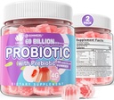 2Pack probiootikumid + prebiootikumid Gummies Sugar Free 60 miljardit CFU, 11 tüve probiootikumid Täidetud kummid naistele Mehed Seedetrakti Tervis ja soolestiku Tervis, toetab kõhukinnisust, kõhulahtisust, gaasi ja pulbitsemist