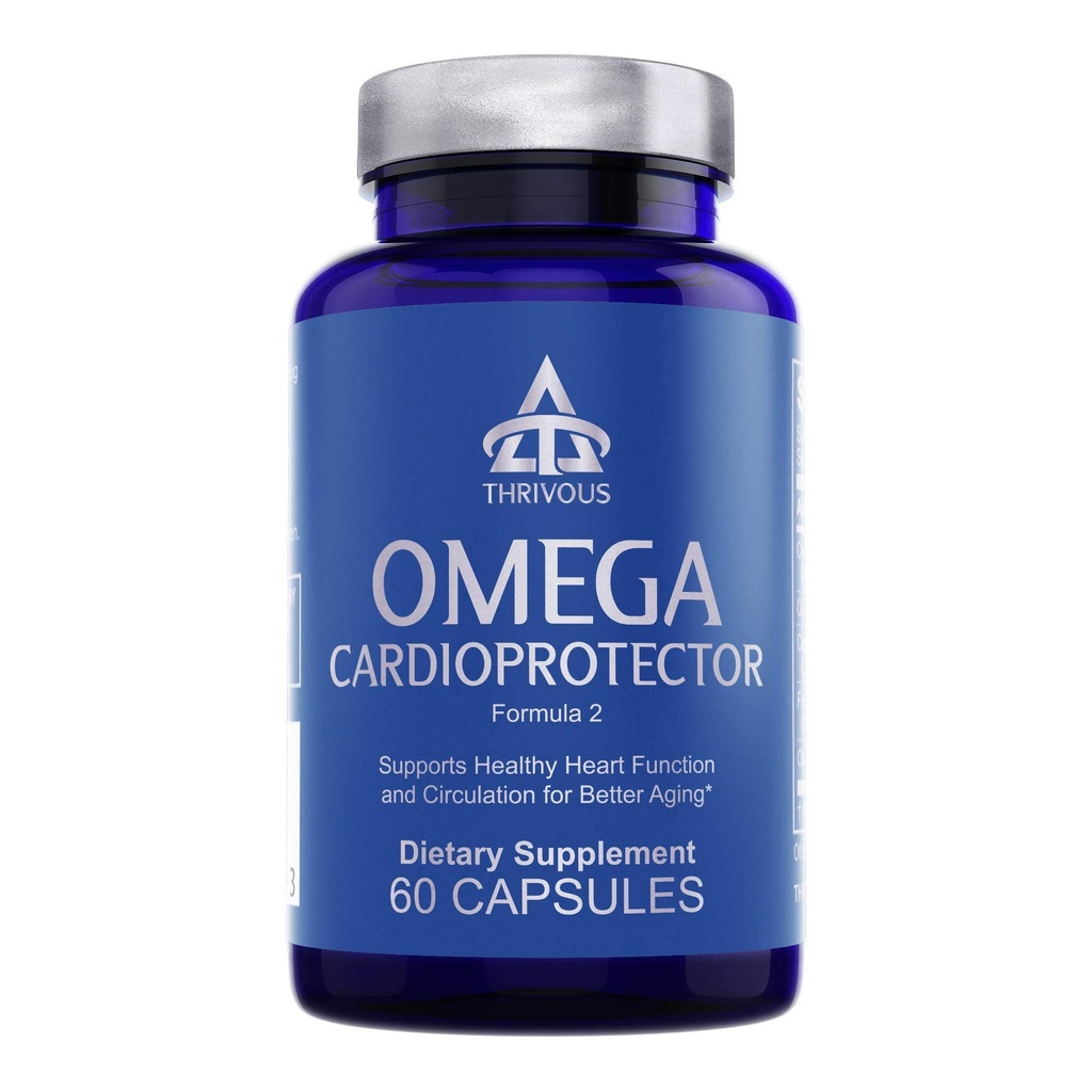 Uhke Omega kardioprotektor – täiustatud südame ja vereringe tugilisa koos AvailOm Omega-3, küüslauk, Gotu Kola, Oligopin männikoor – 60 vegankapslit