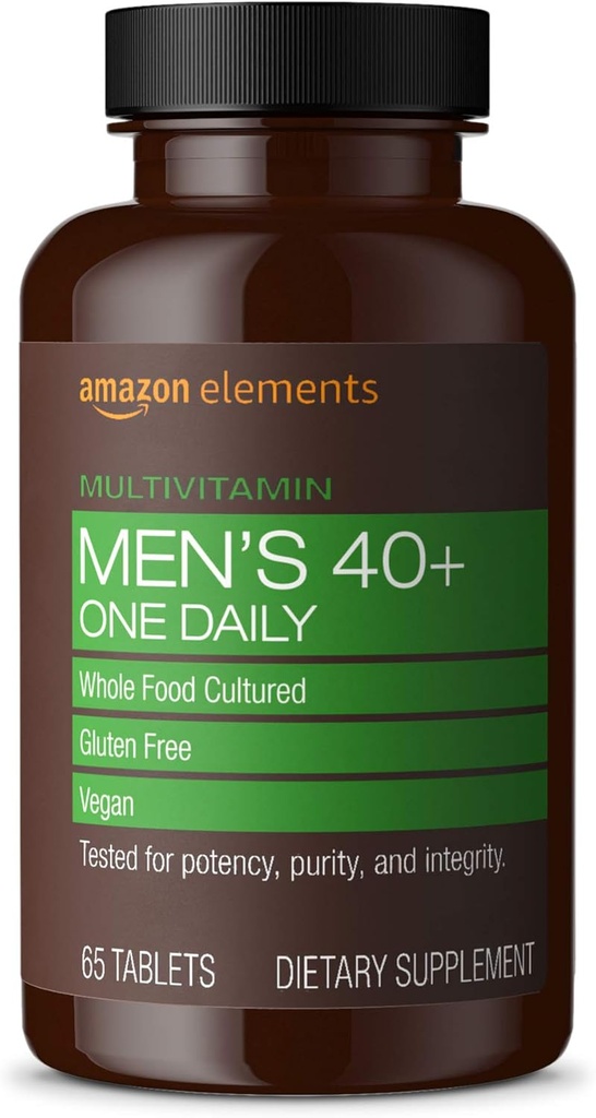 Elemendid Meeste 40+ üks igapäevane multivitamiin, vegan, 65 tabletti, 2 kuu pakkumine (pakend võib erineda)