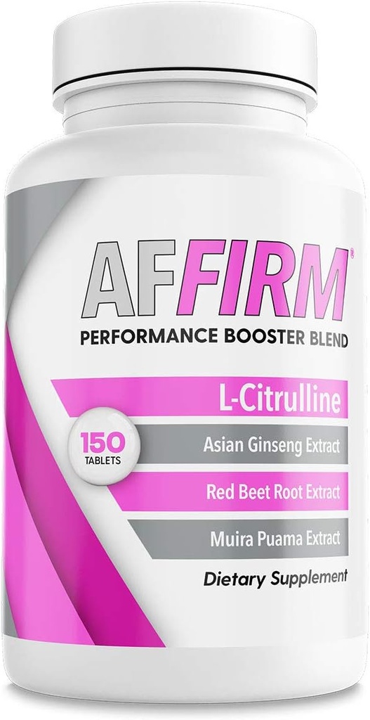 AFFIRM Lämmastikoksiidi Booster Naistele Dieet Toidulisand 750mg 150 tabletti (75 päeva pakkumine) | Parandab vereringet | loodud dr Judson Brandeis