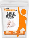 BulkSupplements.com Küüslauguekstrakti pulber - küüslaugulisand, taimsed lisandid, Allium Sativum - taimsed ja gluteenivabad, 800 mg / Serving, 250 g (8,8 oz) (pakk 1)