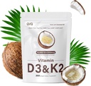 300 Pcs 2 in 1 Vitamin D3 10000 iu Plus K2 (MK-7) 200 mcg Virgin Coconut Oil Softgels with Vitamins D & K Supports Calcium Absorption, Bone, Immune, & Heart Health – Easy to Swallow