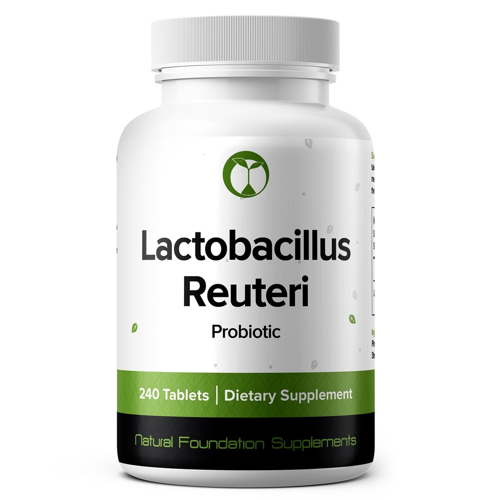 Lactobacillus Reuteri probiootiline täiendus 240 tabletti 3 miljardit CFU Probiootikumid meestele ja naistele toetab soole seedimist ja soolestiku tervist (240, Lactobacillus Reuteri)
