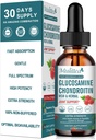 Glükoosamiin Kondroitiin MSM Vedel tilgad-w/Elderberry, Boswelia & Hüaluroonhape-Extra Tugevus Liitlisa mobiilsuse, paindlikkuse ja luude jaoks, Suur imendumine, 60 ml (2 fl oz)