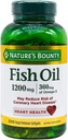 Looduse Bounty Fish Oil, Toetab Südame Tervist, 1200 Mg, Rapid Release Softgels, 200 Ct