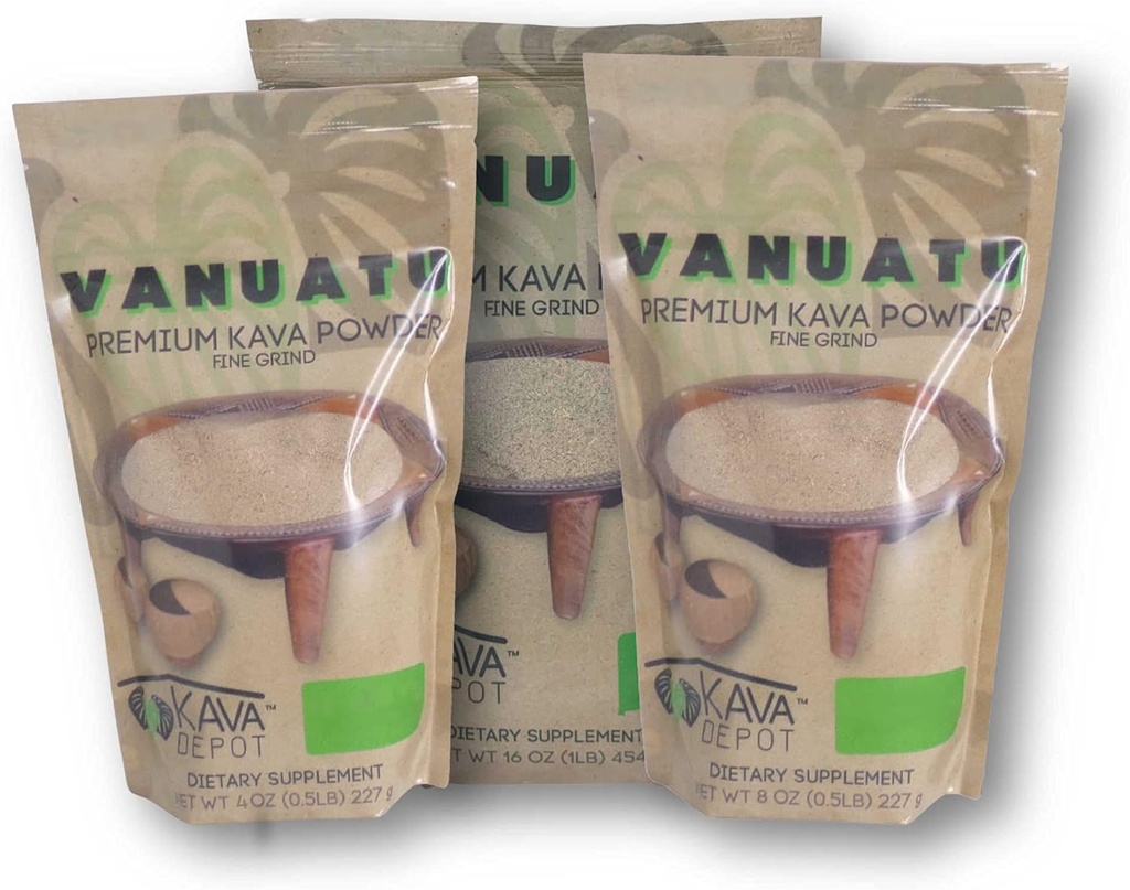 Vanuatu Kava - Kava Depot (külgmised juured, 16oz)