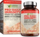 Vitamiin Bounty Pro-Daily probiootikum - 10 miljardit CFU segu, tsink ja C-vitamiin seedetrakti tervise jaoks, immuunsuse tugi Prebioitcs ja probiootikumid naistele ja meestele - 60 kapslit