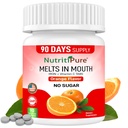 Näritav rauapreparaat naistele / meestele (karbonüülraud 18 mg koos vitamiin C 30 mg) Tablett oranžis maitses 90 loend (1)