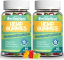 2 Pack Kanepi Gummies, 1 500 000 Extra Tugevdada Orgaaniline Kanepi Gummies, Kanepilisandi Gummy koos Kanepiõli ekstrakt, 120 Gummies