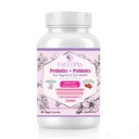 Probiootikumid Prebiootikumidega naistele Cranberry D-Mannose Seedetrakti ensüümid & Hibiscus 34 tüved 100 miljardit CFU Naissoole hoolduslisa vaginaalse soolestiku tervisele ja pH tasakaalu tugi