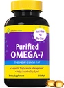 InnovixLabs Purified Omega 7 Supplement - 210 mg Omega-7 Palmitoleic Acid, Fish Oil for Metabolism & Triglyceride Support, Essential Rasvhapped, IFOS Heakskiidetud, 30 Softgels