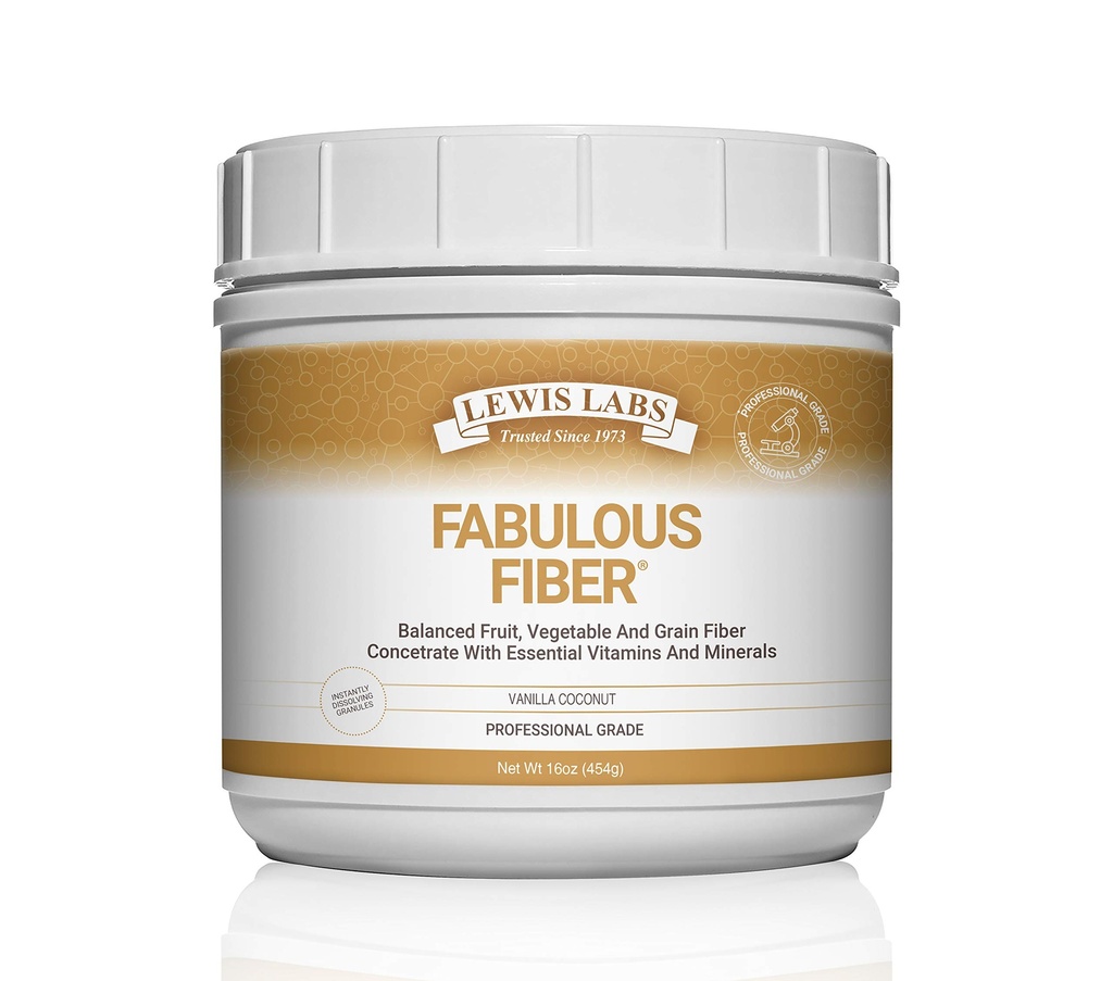 Lewis Labs Fabulous Fiber Powder Supplement | Maitsev Kiire Päevane Fiber Powder Puuviljadest, Köögiviljadest Ja Teradest | Professionaalne Hinne Vitamiinid Mineraalid Uhkelt Valmistatud USA | 16 Ounces