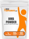 BulkSupplements.com HMB pulber - nagu kaltsium HMB, beeta-hüdroksü beeta-metüülbutüraat - HMB pulbrilisandid, Gluteenivaba - 1 g Serving, 100 g (3,5 oz) (pakk 1)