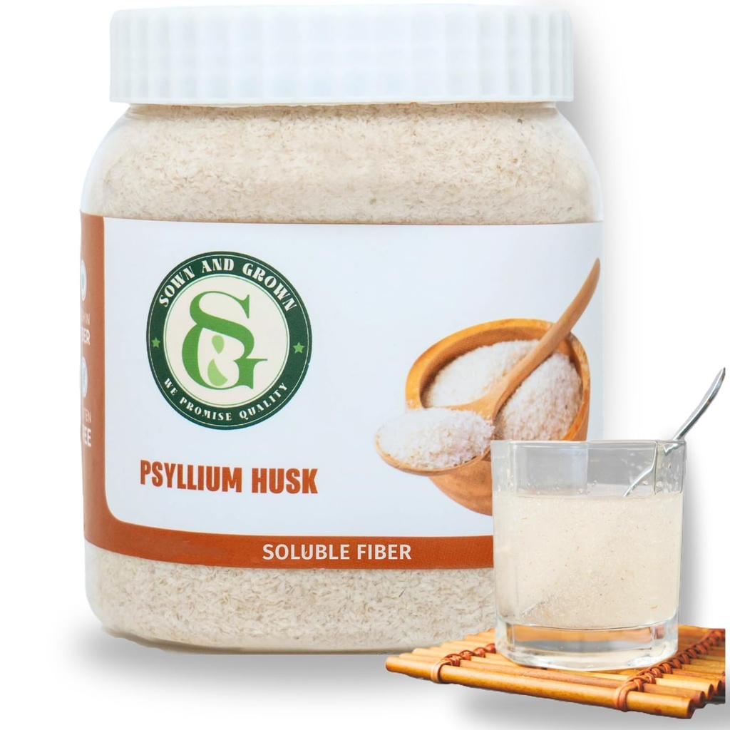 Psyllium Husk Terve, 12 Ounce - Terve Husk Kiud Lisand, Vegan, Ei Suhkrut Või Kunstlikud Magusained, Mitte GMO, Gluteenivaba
