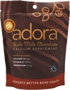 Adora Premium D3-vitamiin Magneesium ja kaltsiumilisand, 500 mg, piimašokolaad, 30 loend