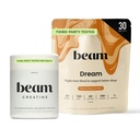 Beam Dream Sleep Powder & Kreatiin Bundle, kolmanda osapoole testitud looduslik uneabi ja taastamise lisa mikroniseeritud kreatiini monohüdraadiga, maitsestamata puhas kreatiini pulber lihaste tugevuseks, energia