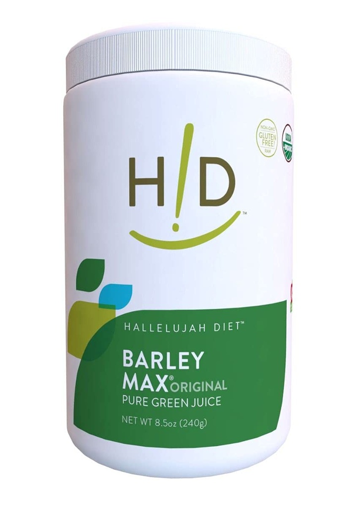 Hallelujah Dieet Orgaaniline BarleyMax - odra Grass Mahl ja Alfalfa Mahl Pulber, Vegan Valem, Taimepõhine Dieet Toidulisand, Tervis Toidukaubad, Originaal, 8,5 Ounce Pudel (60 päeva pakkumine)