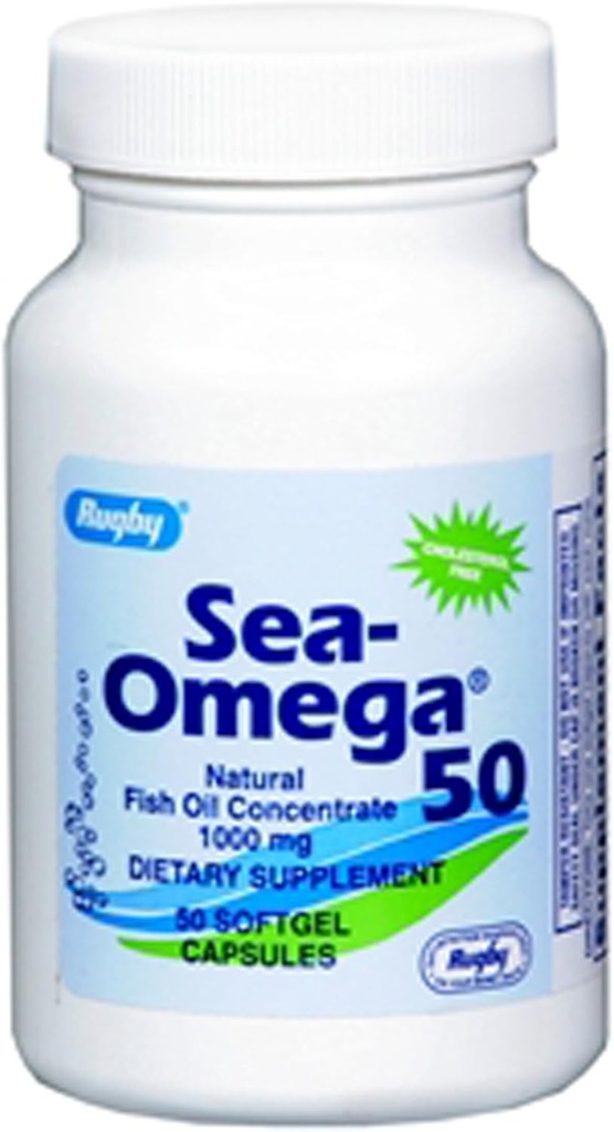Rugby Sea-Omega 50 loodusliku kalaõli kontsentraat 1000mg