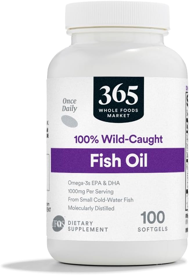 365 by Whole Food Market, Oil Fish 1000 Mg, 100 Softgels