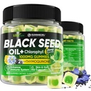 Mustseemneõli kummid ja klorofüll, biotiin 500mcg hüdrolüüsitud kollageeniga, toores manuka mesi, orgaaniline külmpressitud - lõplik imendumine nahale, juustele ja küüntele, seedetraktile, üldine tervis, 1 pakend