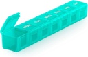 Sukuos Extra Suur Iganädalane Pill Korraldaja, 7 Päevane Pill Box Juhtum Artriit Sõbralik, Silkscreen Trükitud Meditsiini Konteiner Selge Kaanega Vitamiinid, Kalaõlid või Toidulisandid (Cyan)