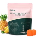 Airboy Feminine Balance Gummies - ananassikummid naistele PH - vaginaalsed probiootikumid Gummy - immuunsuse tugi, vaginaalne Flora tasakaal - 60 kummikut
