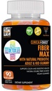 CLINICAL DAILY Fiber Max, Vegan High Fiber Gummies täiskasvanutele ja lastele. Kõhukinnisuse leevendamine täiskasvanutele ja lastele. Prebiootiline inuliini kiudaine lisakummid. 90 Gluteenivaba lahtistavaid kummikuid soolestiku parandamiseks